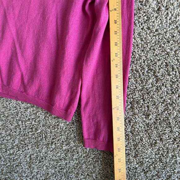 Pendleton Womens L Turtleneck Sweater L 100% Merino Wool Soft Lightweight Pink - Picture 7 of 8